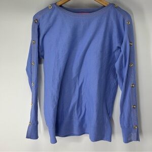 Lilly Pulitzer Blue Top with Silver Highlights